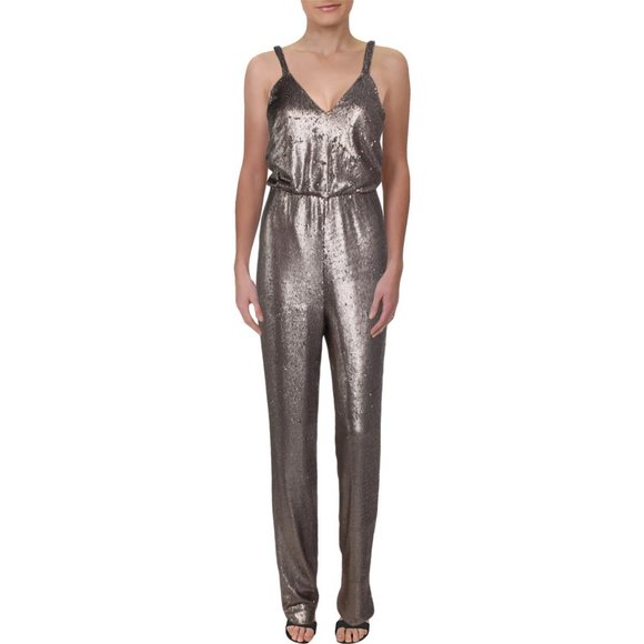 Dress the Population Pants - DRESS THE POPULATION LEIGH SEQUINED JUMPSUIT 2292